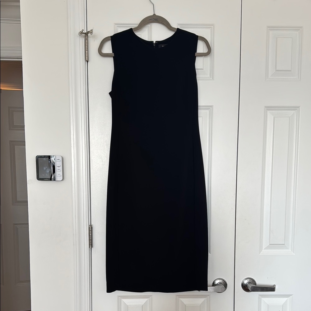Theory Black Sleeveless Midi Dress